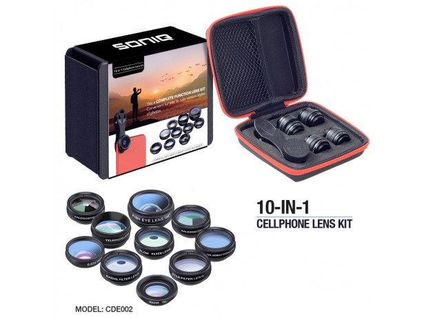 10 in 1 Cellphone Lens Kit For Smart phones and Tablets $29