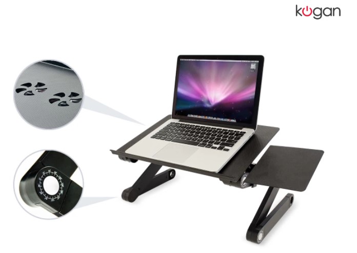 Kogan Adjustable Laptop and Tablet Stand with Cooling Fan and Mouse Pad $55