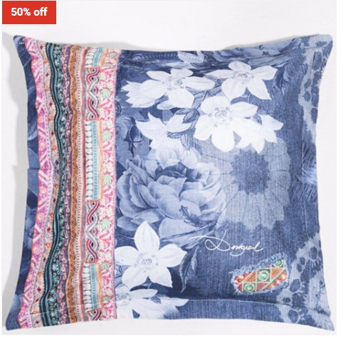 50% OFF Desigual Euro Pillow Case – Exotic Jeans $25 (RRP$49.95)