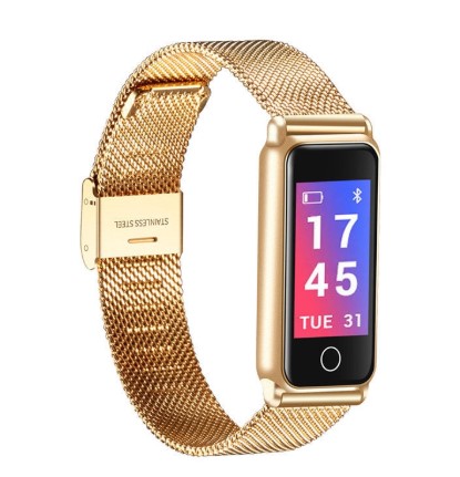 Luxe-Time NYC 24K Gold X30 Steel Mesh with Find my iPhone & Siri Voice Assistant $95.99
