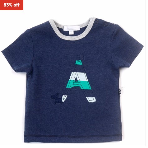 83% OFF Plum Baby Navy Cotton Aqua T Shirt $5 (RRP$29.95)