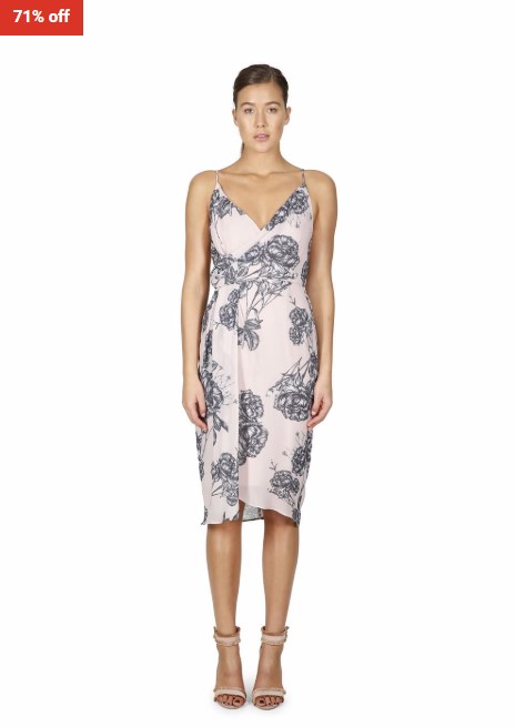 71% OFF Cooper St Print Bellini Rose Drape Dress $49.95 ($169.95)