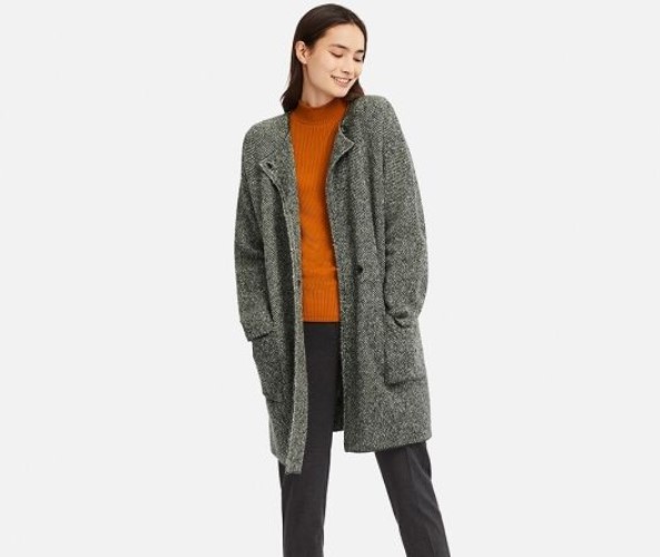 WOMEN Tweed Knitted Coat AU$49.90 (RRPAU$59.90)