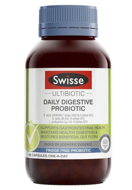 Swisse Ultibiotic Daily Digestive Probiotic 90 Capsules $56.99 (Don’t Pay RRP: $79.99)