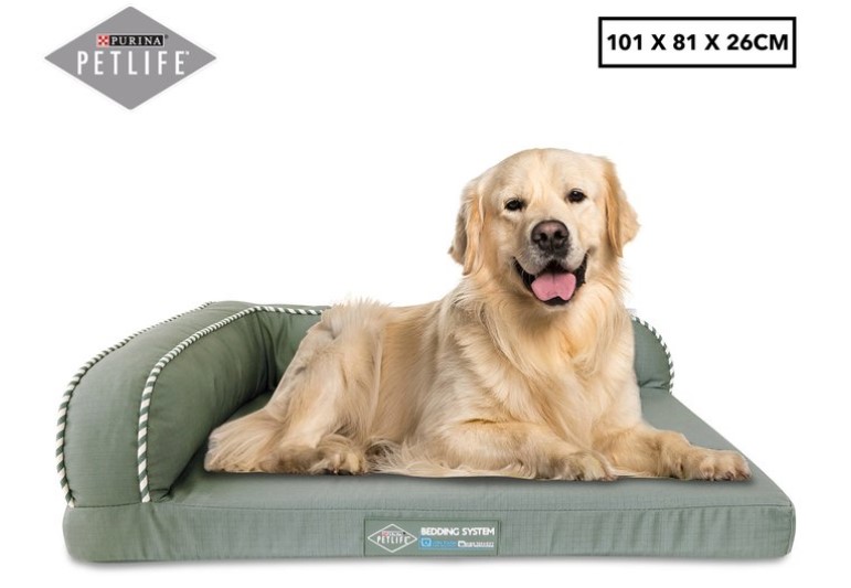 PetLife Ultra Tough Corner Sofa Pet Bed – Large $99