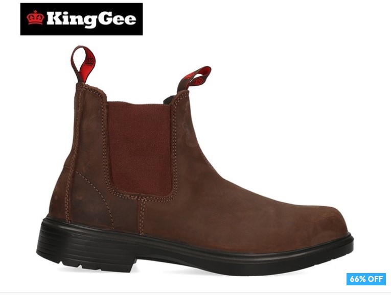 66% OFF KingGee Men’s Cooper Work Boot – Brown $39.99 (Don’t pay $120)