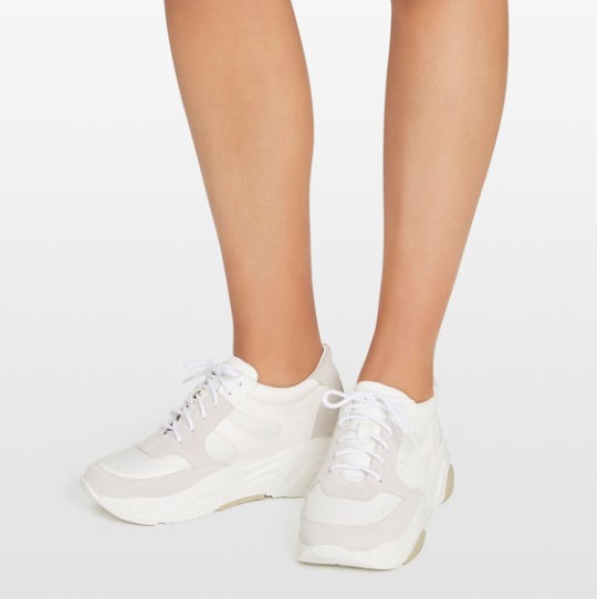 WHITE CHUNKY SNEAKER $129.95