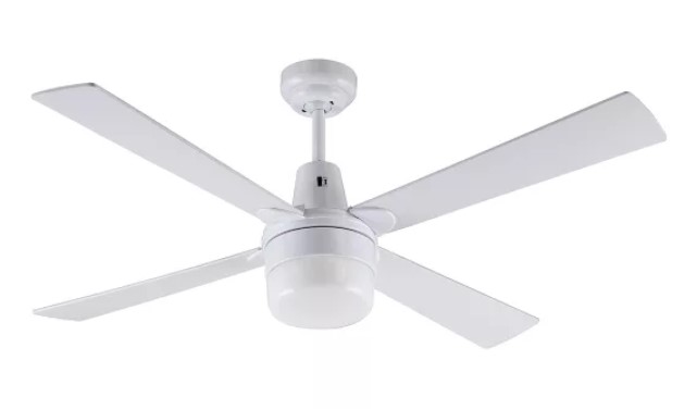 Mercator Kimberley II 1200mm Ceiling Fan with Light – White (FC132124WH) $89  (Don’t Pay $118.99)