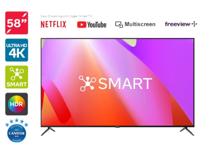 8% OFF Kogan 58″ Smart HDR 4K LED TV (Series 8 LU8010) $639 (Was $699)