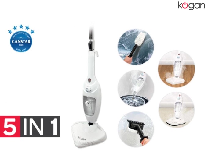 67% OFF Kogan 5-in-1 Steam Mop $39 (Was $119)