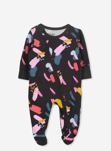 75% OFF Cotton On Kids Mini Zip Through Romper $5.00 (RRP$19.99)