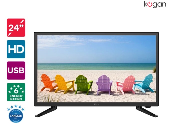 Kogan 24″ LED TV (Series 5 DH5000) With Personal Video Recorder $119