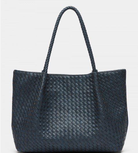 Navy Woven Handbag $79.95