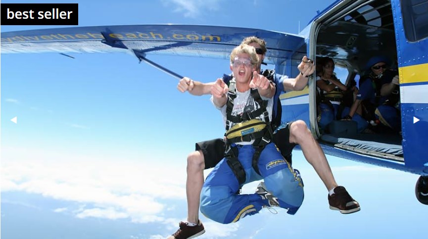 Skydiving Over The Beach Wollongong – Weekday Tandem Skydive Up To 15,000ft – Free Sydney Transfer $299