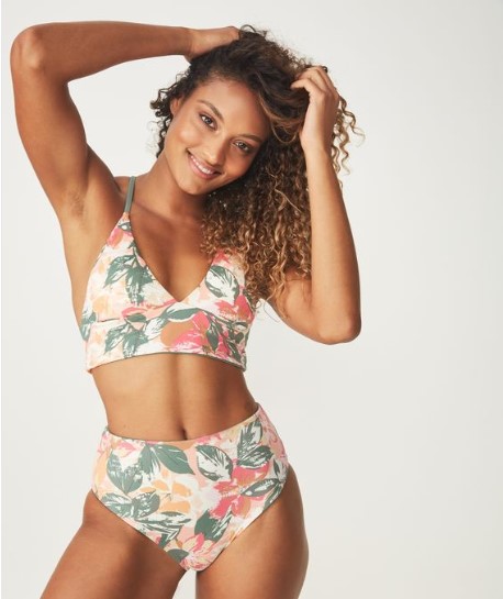 Body Recycled Ella Reversible Highwaisted Cheeky Bikini Bottom $34.99