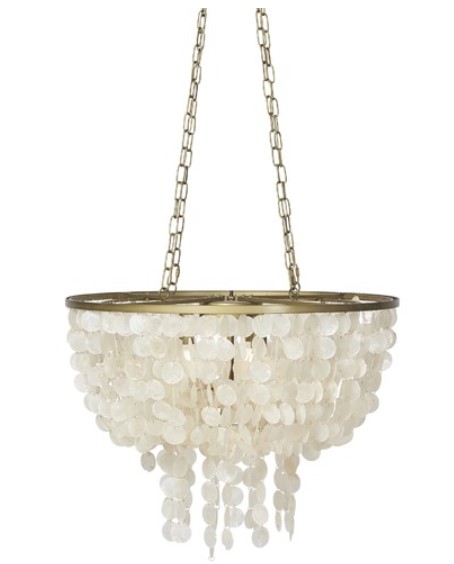 37% OFF Statement Tiered Shell Pendant Light by Lifestyle Traders $679.00 (RRP$1,075.00)