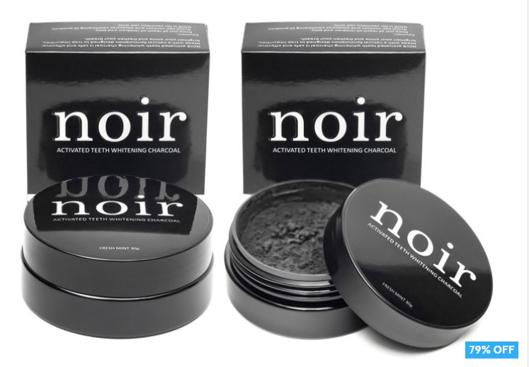 79% OFF 2 x Noir Activated Teeth Whitening Charcoal 30g $20 (Don’t pay $98)