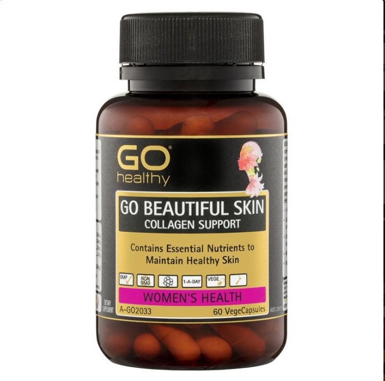 GO Healthy Beautiful Skin Collagen Support 60 Vege Capsules $16.99 (RRP$44.99)