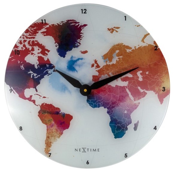 NeXtime Colourful World Wall Clock by Boyle $79.00