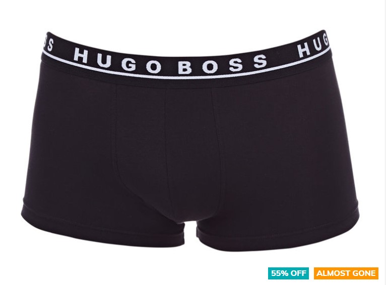 55% OFF Hugo Boss Men’s Cotton Stretch Boxer/Trunk 3-Pack – Black $39.95 (Don’t pay $89.95)