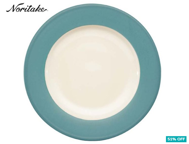 51% OFF Noritake Colourwave 21cm Turquoise Rimmed Entrée Plate $12.99 (Don’t pay $26.99)