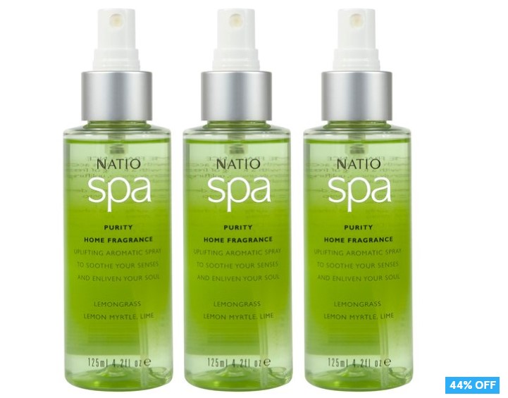 44% OFF 3 x Natio Spa Purity Home Fragrance Spray 125mL $14.97 (Don’t pay $27.21)