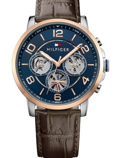 Tommy Hilfiger Men’s 45mm 1791290 Leather Watch – Brown/Navy $159 (Don’t pay $259.99)