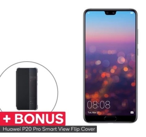 Huawei P20 Pro Dual SIM with BONUS Smart View Flip Cover (128GB, Twilight) $899 + FREE SHIPPING (Was $999)