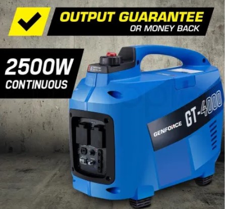 NEW GENFORCE Inverter Generator 2.7kVA Max 2.5kVA Rated Portable Camping Petrol $529 + FREE SHIPPING