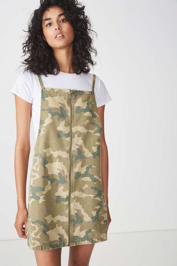 Faith Denim Pinafore Mini Dress $19.99 50% off