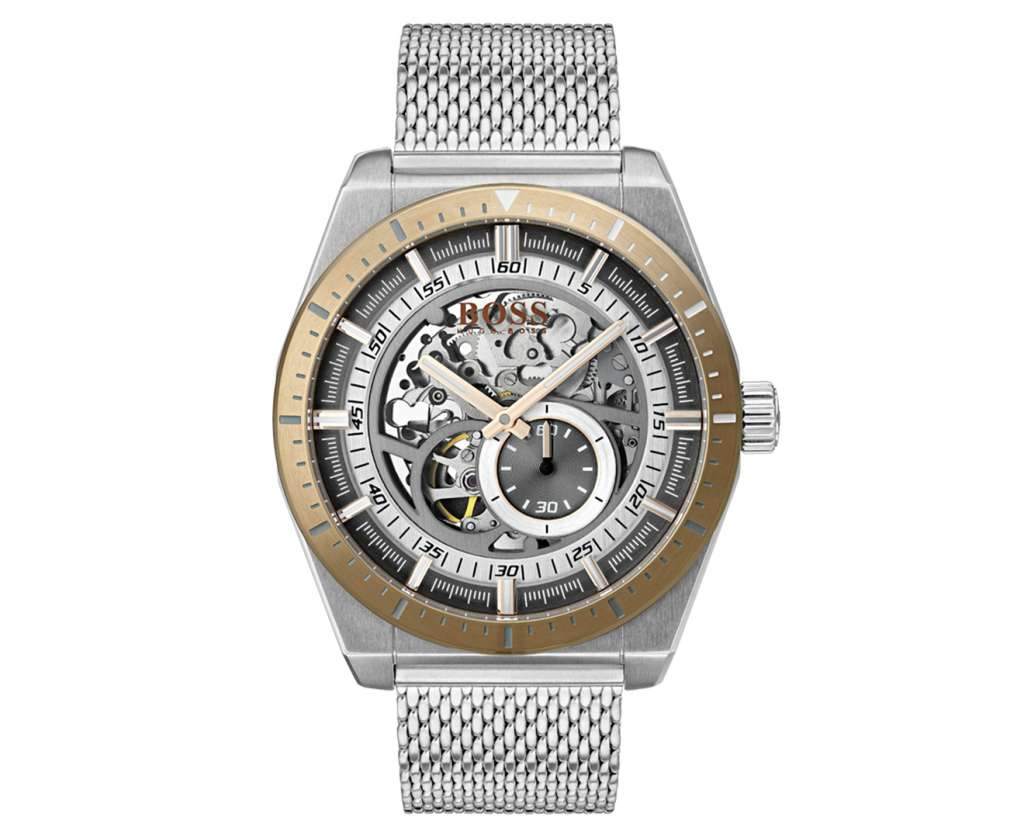 Hugo Boss Men’s 44mm Signature Stainless Steel Mesh Watch – Multi $499