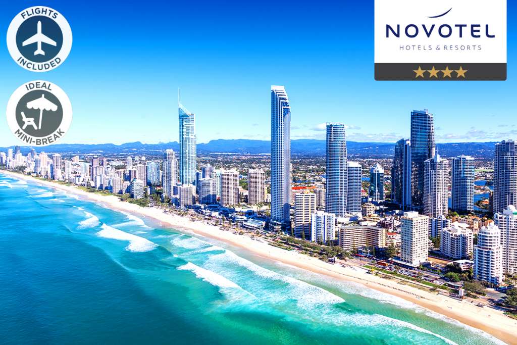 Gold Coast: 5 Nights at Novotel Surfers Paradise Including Flights For Two $1,098