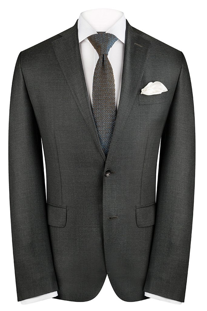 CHARCOAL SHARKSKIN SUIT $1,195.00 AUD