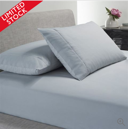 Bianca Heston 300TC Fitted Sheet Combo S/Blue Double 3pce $40.00