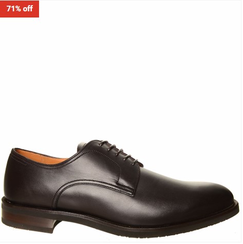 71% OFF Bally Mens Salfano Leather Derby Lace Ups Chocolate $249 (RRP$864)