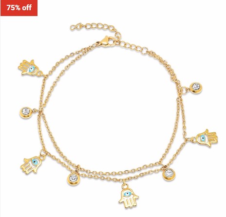 75% OFF Steel Time 18k Gold Plated Bracelet $19 (RRP$76)