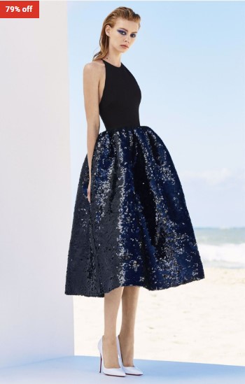 79% OFF Alex Perry Gia Sequin Halter Gathered Midi $400 (RRP$1900)