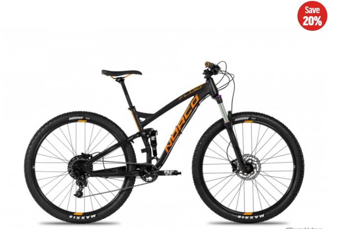 20% OFF Norco Fluid 3 FS Mountain Bike Black Orange 29inch (2018) $1,699.00 (RRP $2,199.00)