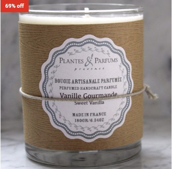 69% OFF Plantes & Parfums Handcrafted Fragrance Candle Sweet Vanilla $15 (RRP$48)