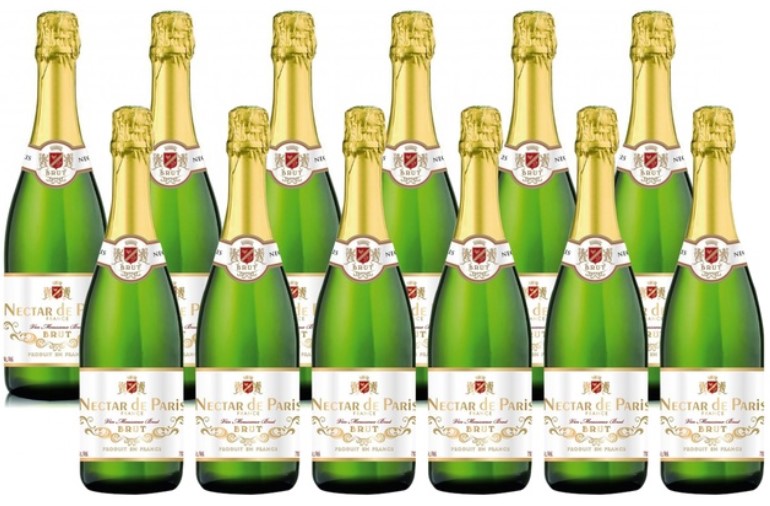 $159 for 12-Bottle Nectare de Paris French Sparkling Wine (Don’t Pay $470)