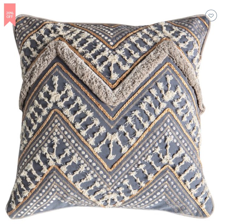 20% OFF CASTLE ROAD INTERIORS Kyrenia Cushion $55.96 (RRP$69.95)