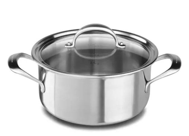 KitchenAid Copper 5.7L Low Casserole with Lid (KC2C60LCST) $59 (RRP $399.95)