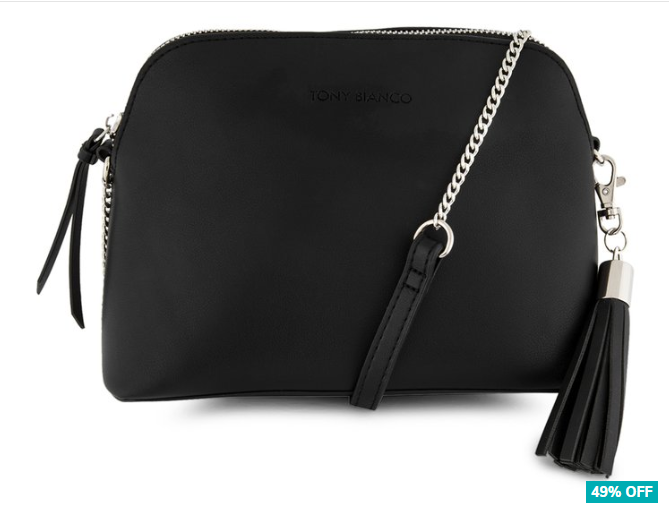 49% OFF Tony Bianco Casey Crossbody Bag – Black $34.99 (Don’t pay $69.95)