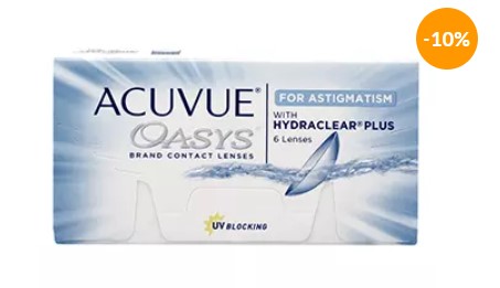 10% OFF Acuvue Oasys for Astigmatism 6 Pack $53.95/box (RRP$60)