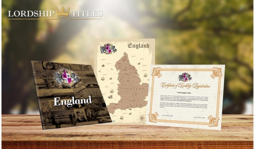 $15 for a Lord or Lady’s Decorative Title Package form Lordship Titles (Up to $46.63 Value)