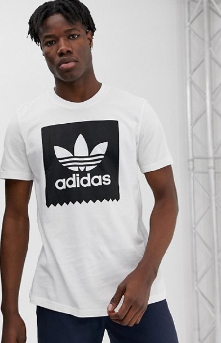 Adidas Skateboarding Box Logo T-Shirt White $56.00