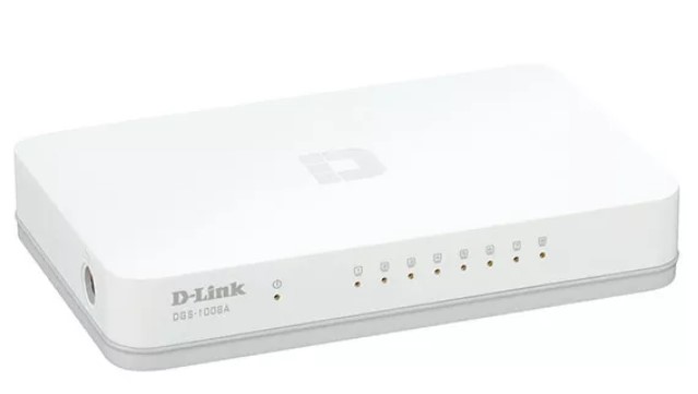 D-Link 8-Port Gigabit Desktop Switch (DGS-1008A) $22 (RRP $49.95)