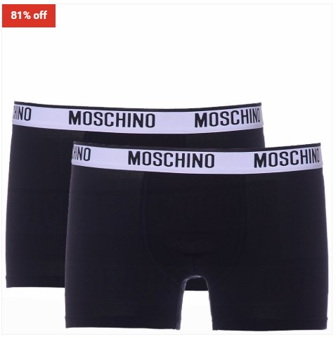 81% OFF Moschino Black Twin Pack $20 (RRP$104)