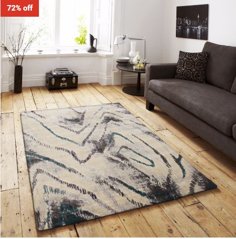 72% OFF Apartment Therapy 100% Heat Set Polypropylene Machine Loomed Blue Rug – 230X160Cm $139 (RRP$499.95)