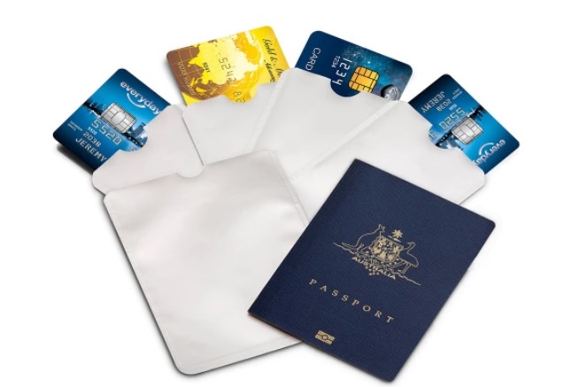 6 Piece Credit Card & Passport RFID Sleeve Set $9